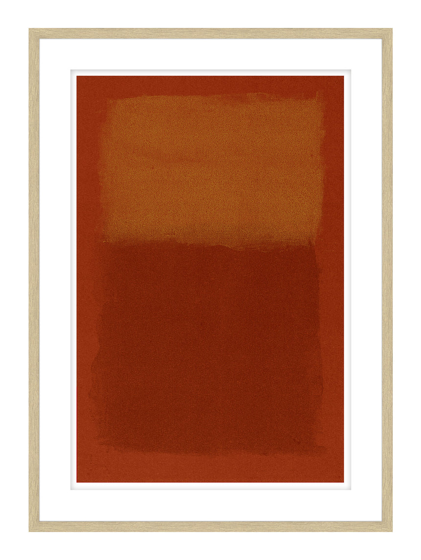 Luksus plakat i egeramme - Red Grunge - École D´art - Incado