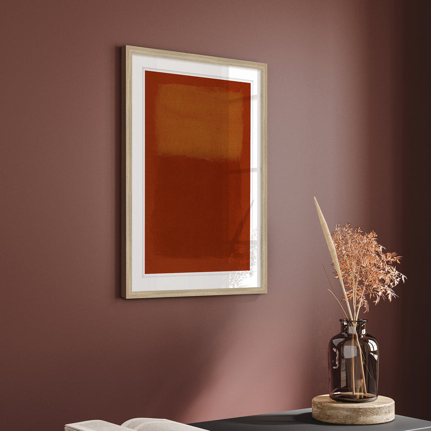 Luksus plakat i egeramme - Red Grunge - École D´art - Incado