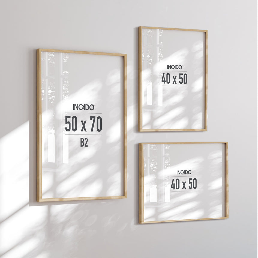 Billedvæg m. rammer og plakater - Elegance - Incado