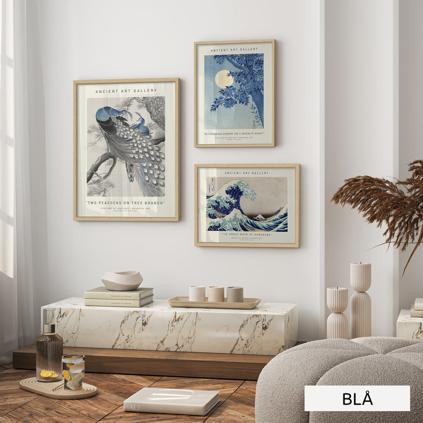 Billedvæg m. rammer og plakater - Elegance - Incado