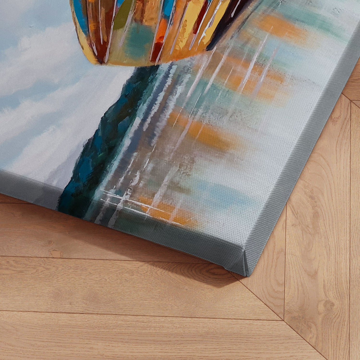 Håndlavet maleri - Boat in Perspective - Incado