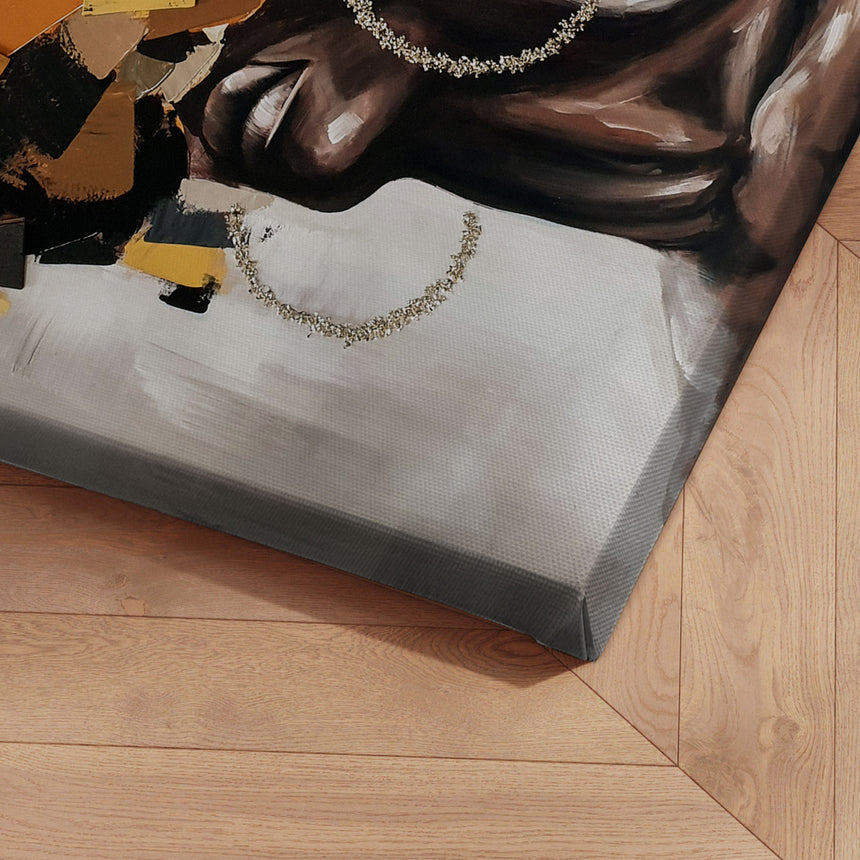 Håndlavet maleri - Wooden hair - Incado