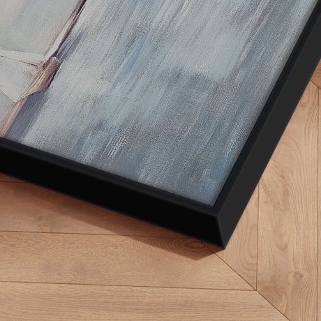 Håndlavet maleri med sort ramme - Windjammer - Mixed media - Incado