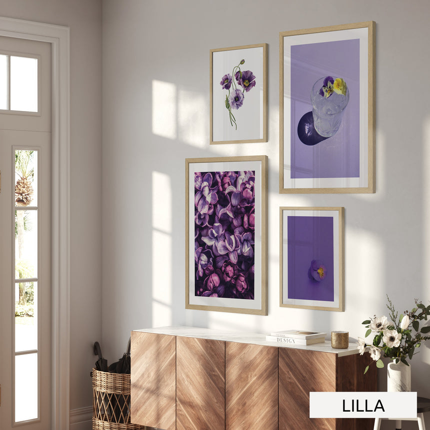 Billedvæg m. rammer og plakater - Harmony - Incado