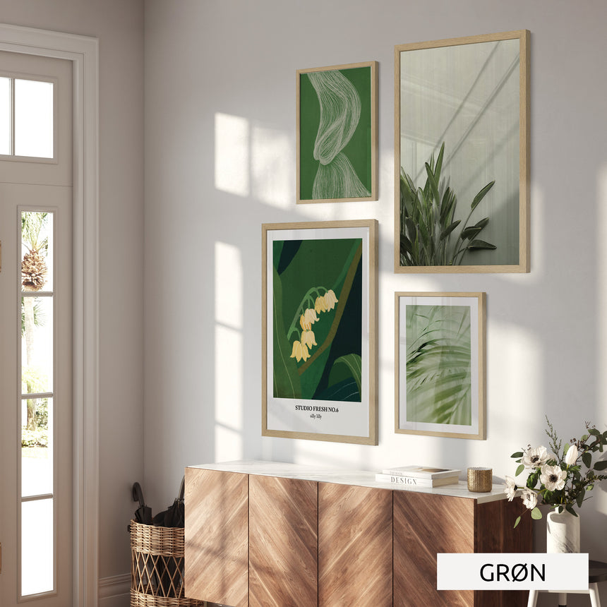 Billedvæg m. rammer og plakater - Harmony - Incado