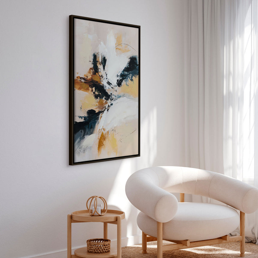 Håndlavet maleri med sort ramme - Soft Rebellion II - Mixed media