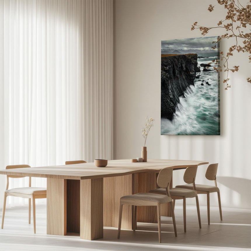 Lærredstryk - Arnarstapi Cliffs - Mads Iversen