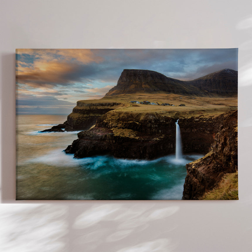Lærredstryk - Gasadalur - Mads Iversen