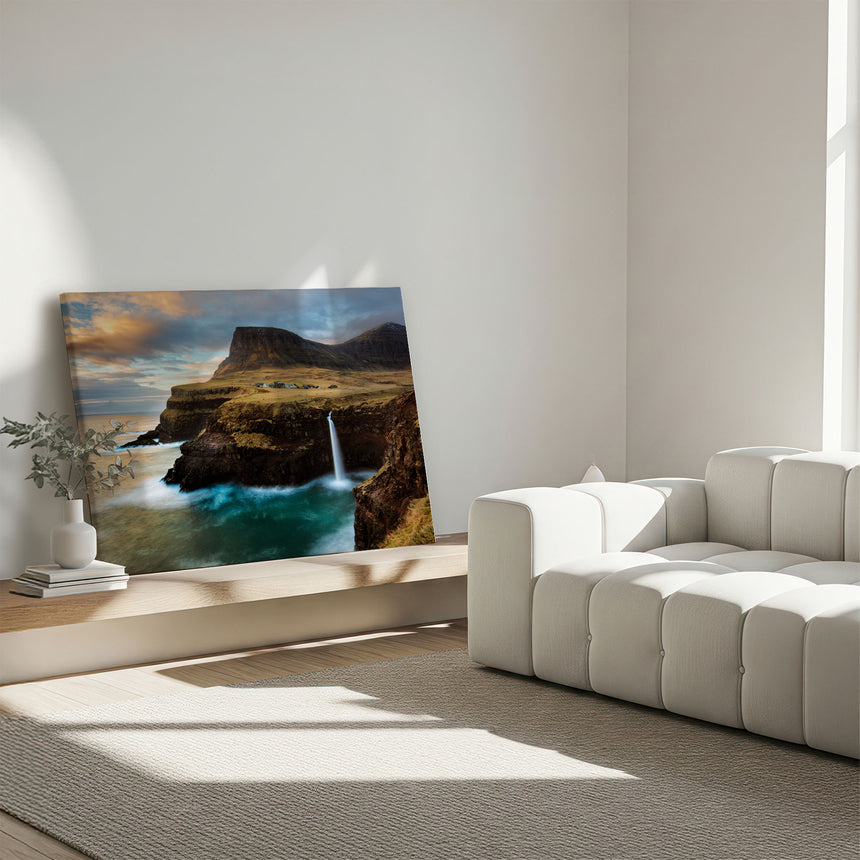 Lærredstryk - Gasadalur - Mads Iversen