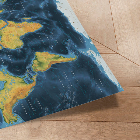 Verdenskort - Cobalt - Plakat - Incado