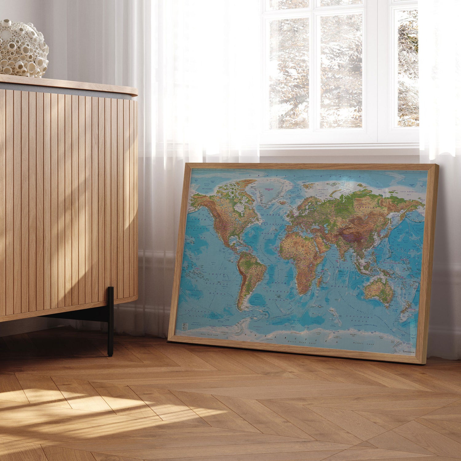 Verdenskort - Clarity - Plakat - Incado