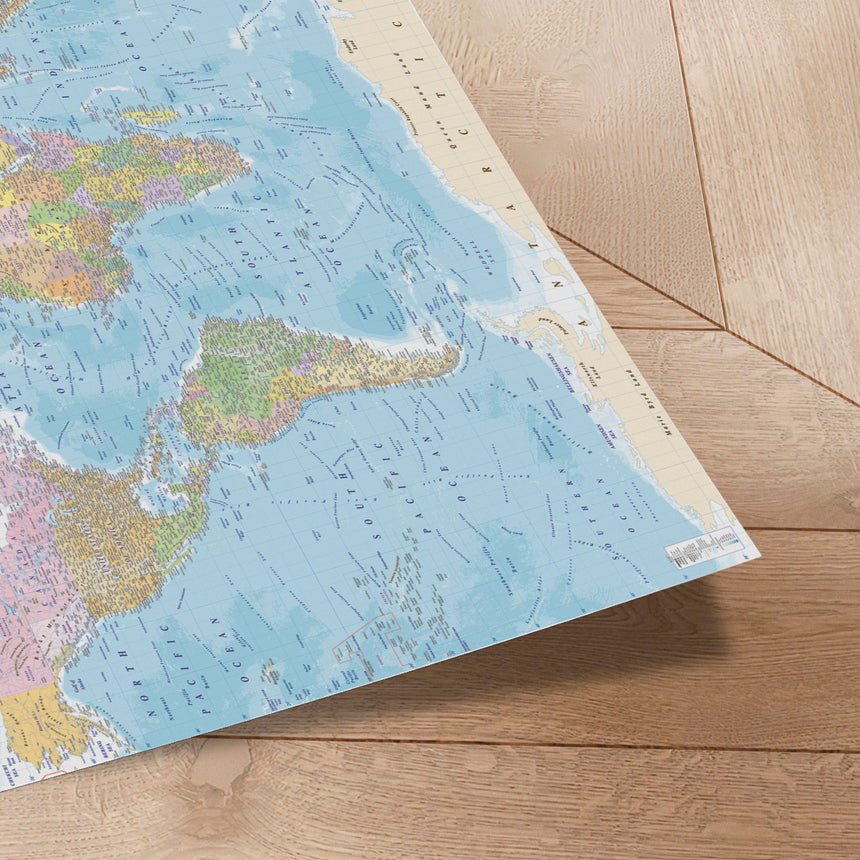 Verdenskort - Political - Plakat - Incado