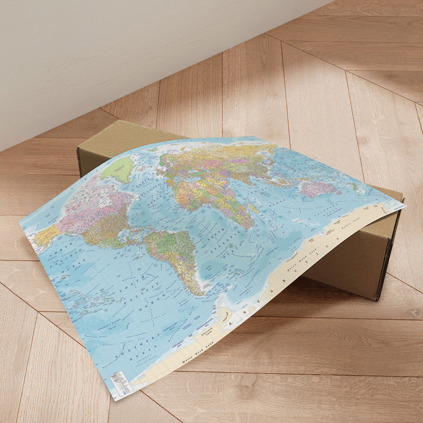 Verdenskort - Political - Plakat - Incado