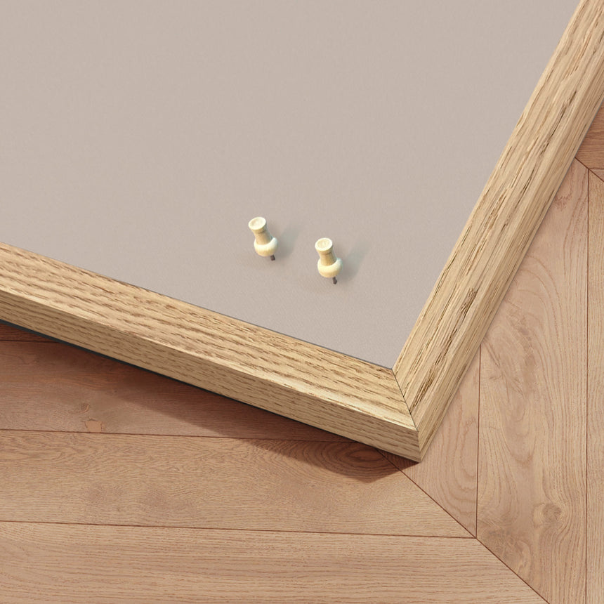 Opslagstavle med egetræsramme - Desert Sage - Incado