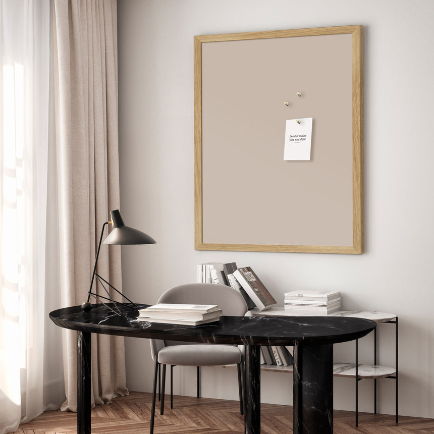 Opslagstavle med egetræsramme - Desert Sage - Incado