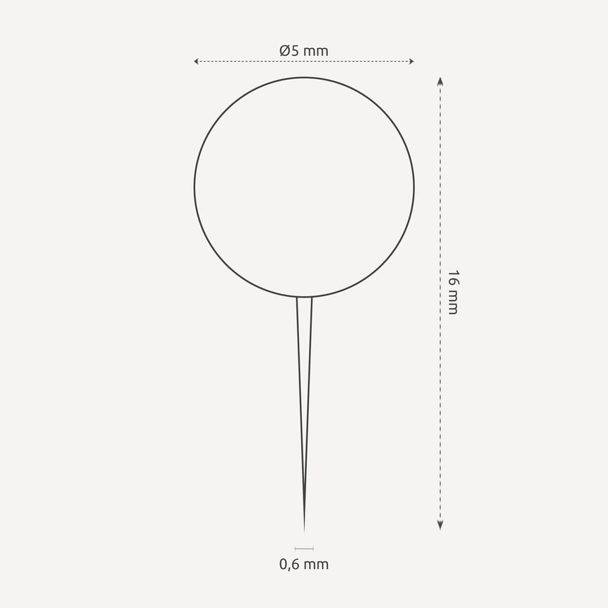 Rund tegnestift - 50 stk - Incado