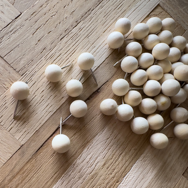 Rund tegnestift i træ - 50 stk - Incado