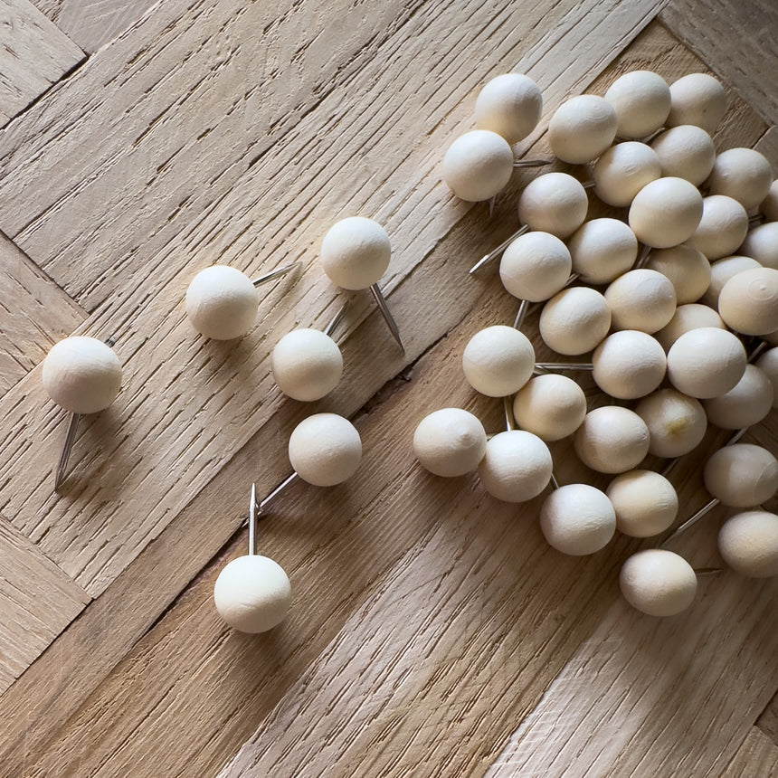 Rund tegnestift i træ - 50 stk - Incado