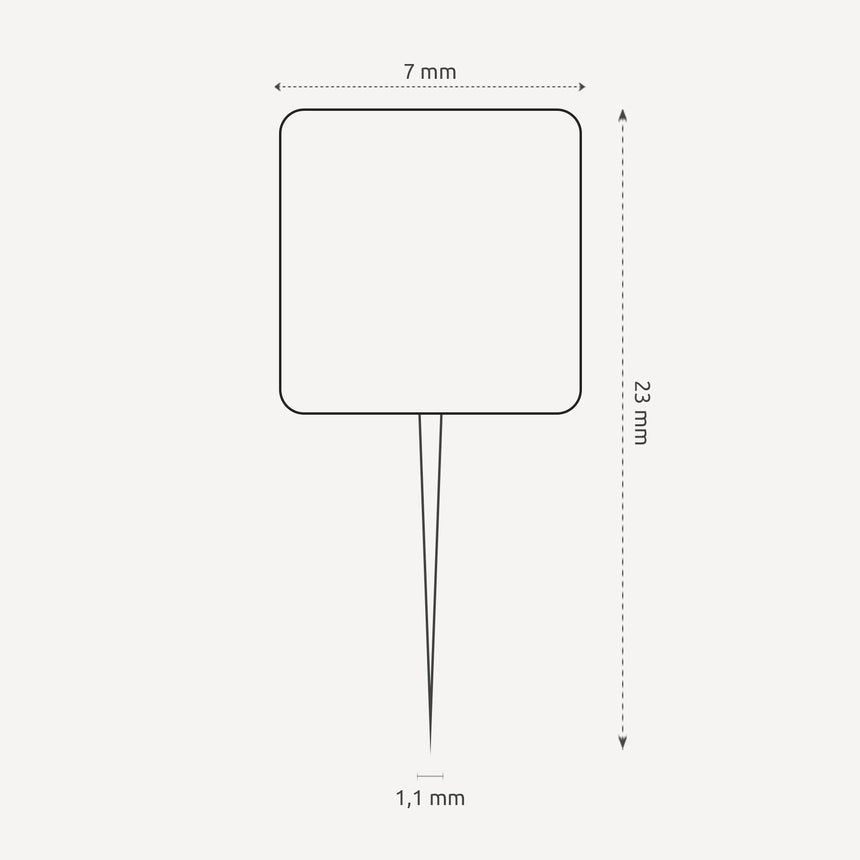 Cylinder tegnestift i træ - 50 stk - Incado