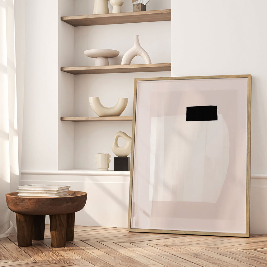 Plakat - Silent Structure With Black on White Texture - uplusmestudio - Incado