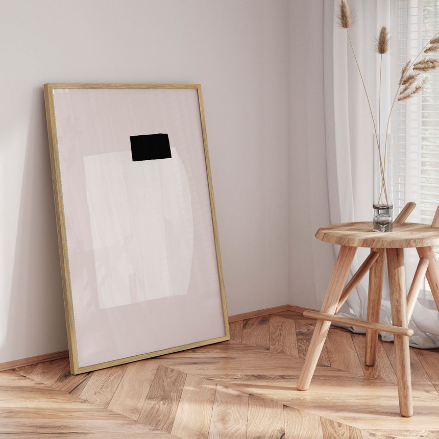 Plakat - Silent Structure With Black on White Texture - uplusmestudio - Incado