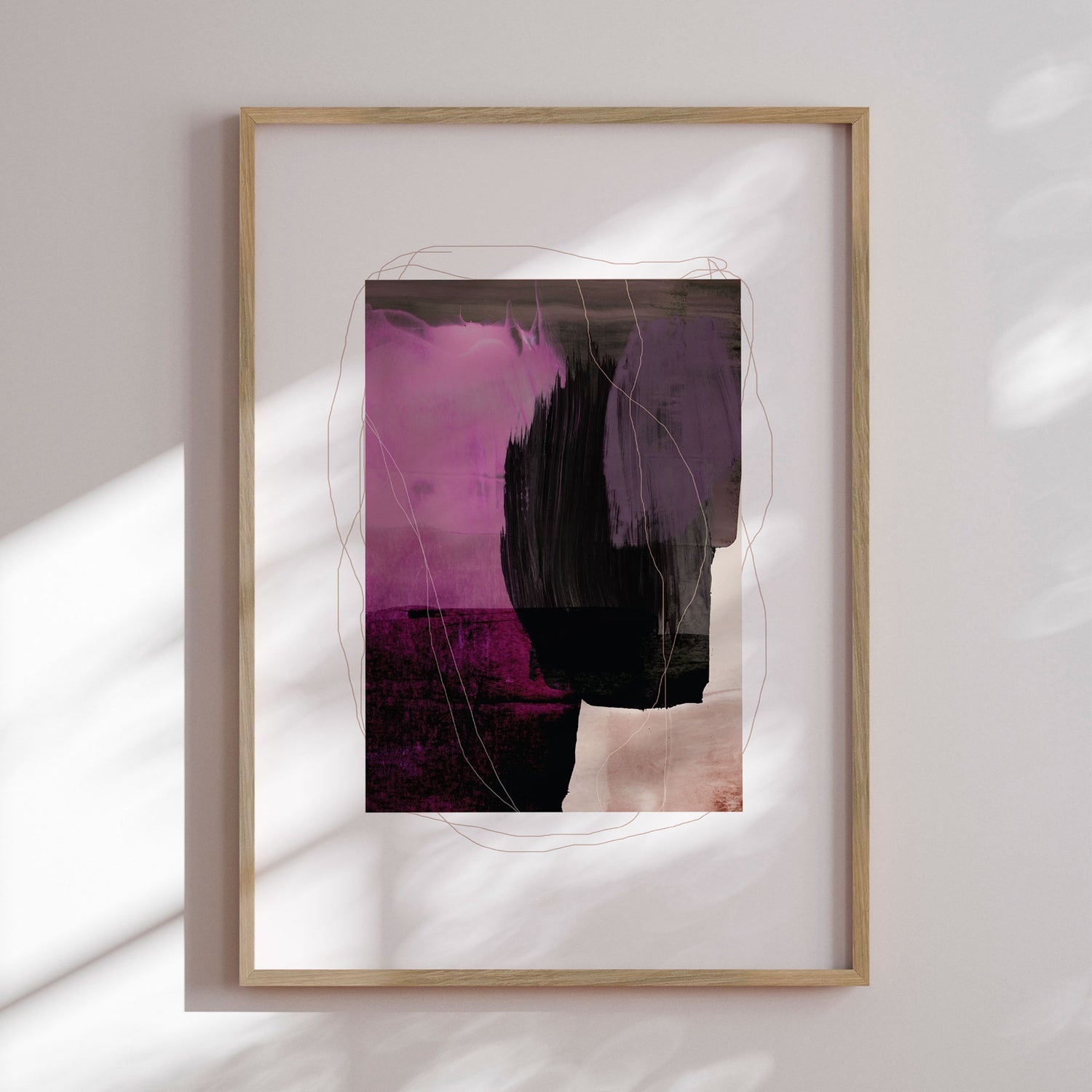 Plakat - Abstract Brush Strokes 77 - Mareike Böhmer - Incado