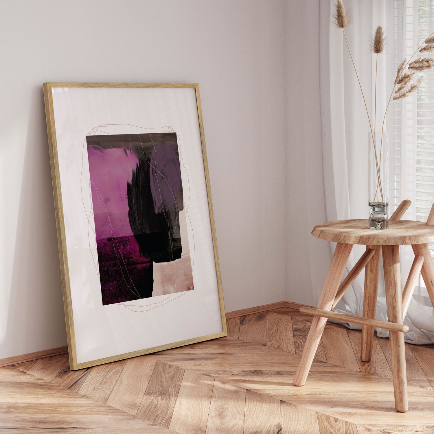 Plakat - Abstract Brush Strokes 77 - Mareike Böhmer - Incado