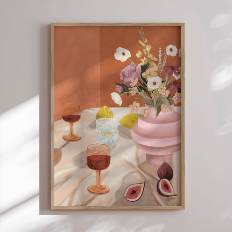 Plakat - Flowers & Figs - Goed Blauw - Incado