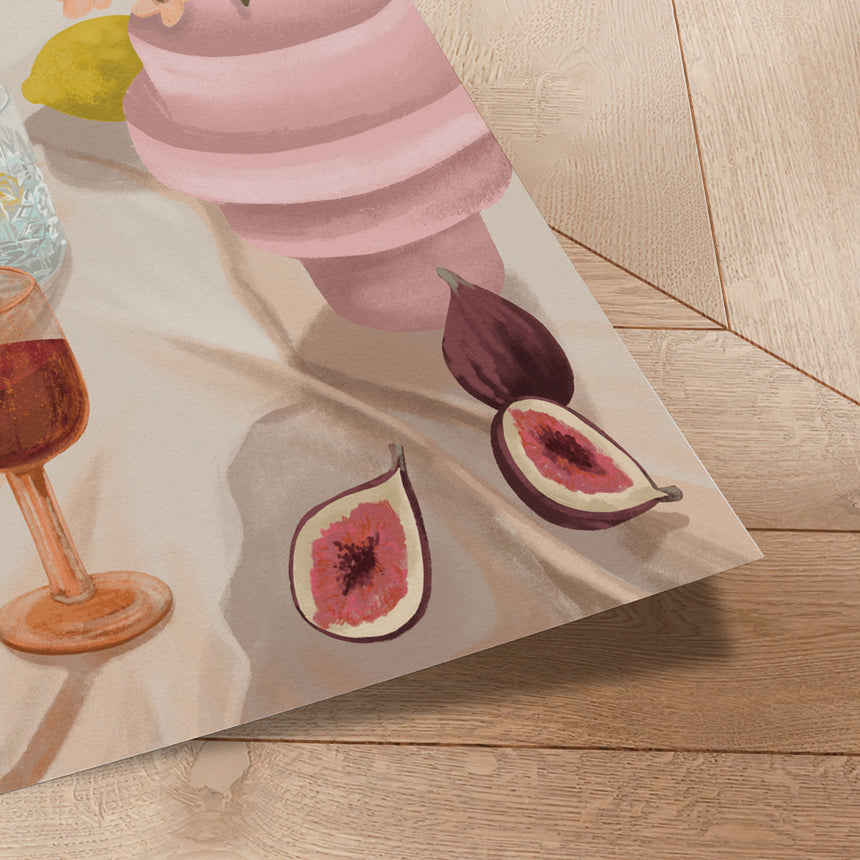 Plakat - Flowers & Figs - Goed Blauw - Incado