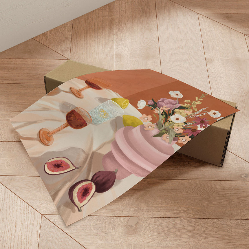 Plakat - Flowers & Figs - Goed Blauw - Incado