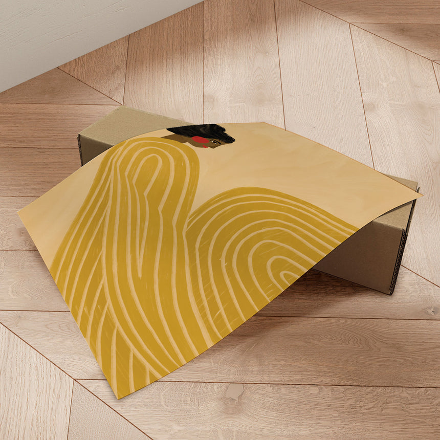 Plakat - The Woman With the Yellow Stripes - Bea Müller - Incado