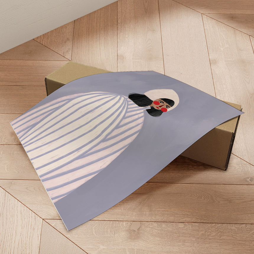 Plakat - The Woman With the White Hat - Bea Müller - Incado