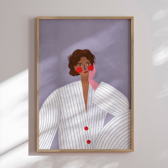 Plakat - The Woman With the Pink Glove - Bea Müller - Incado