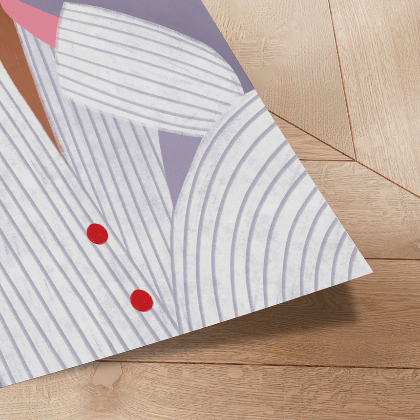 Plakat - The Woman With the Pink Glove - Bea Müller - Incado