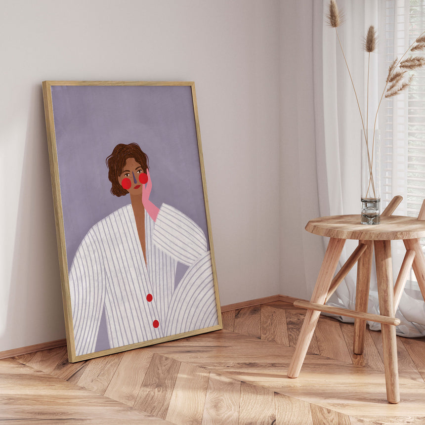 Plakat - The Woman With the Pink Glove - Bea Müller - Incado