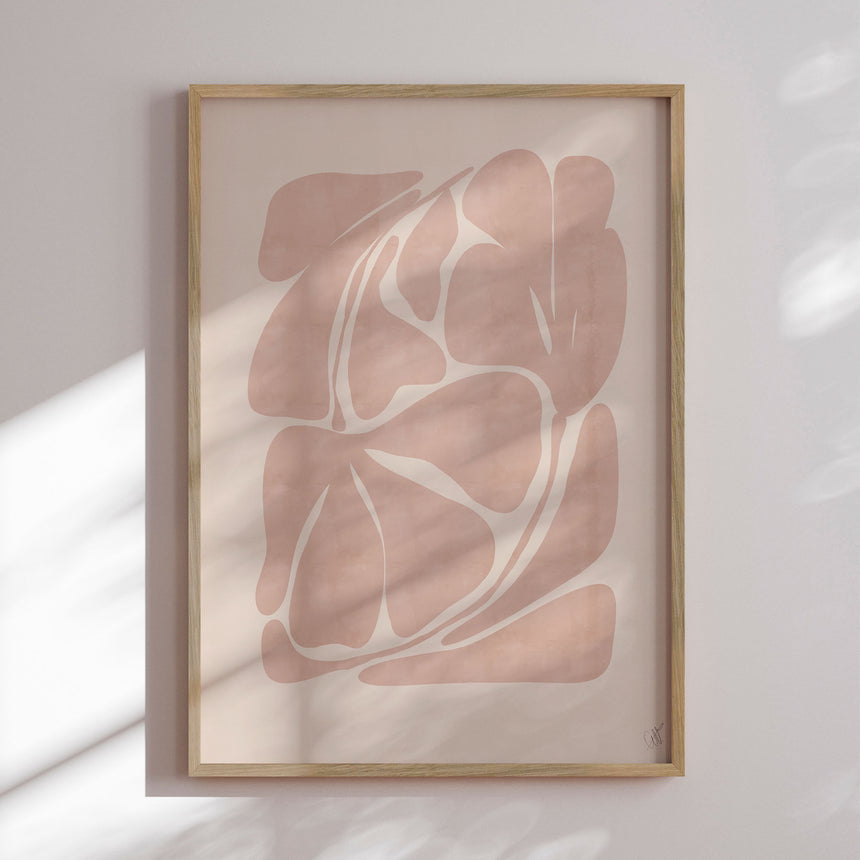 Plakat - Beige Abstract Shapes - Anne-Marie Volfova - Incado