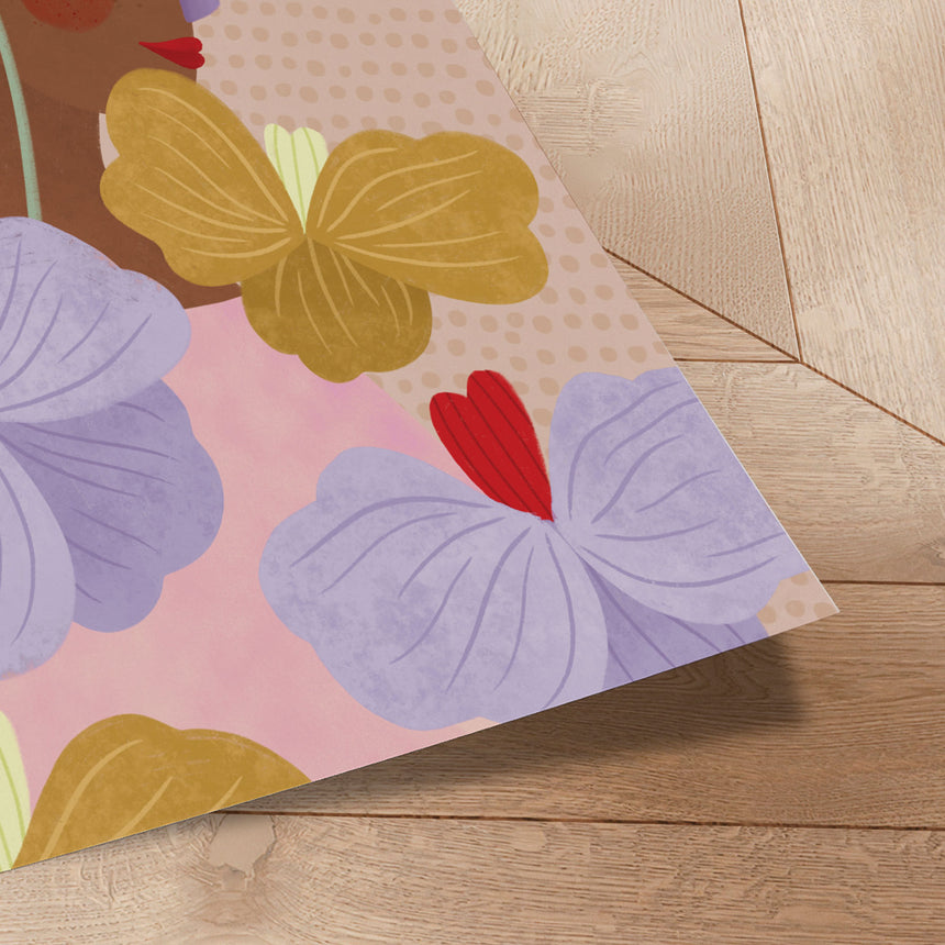 Plakat - Hidden Behind Yellow Purple Flowers - Bea Müller - Incado