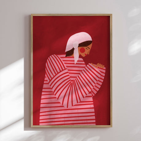 Plakat - The Woman With the Red Stripes - Bea Müller - Incado