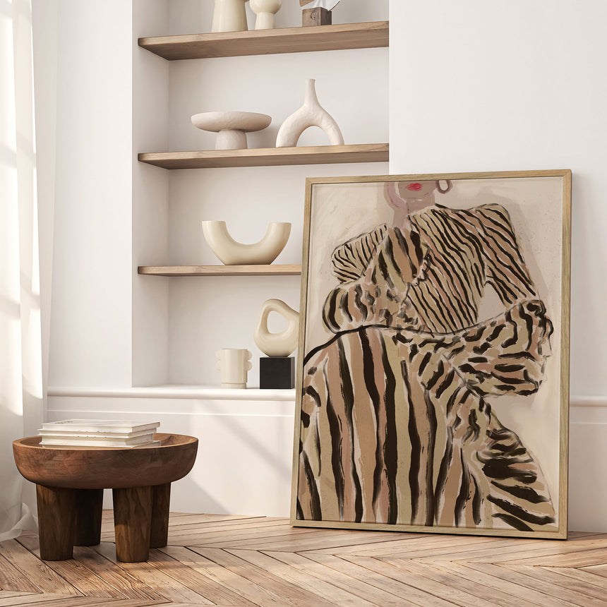 Plakat - Zebra Elegance - Treechild - Incado