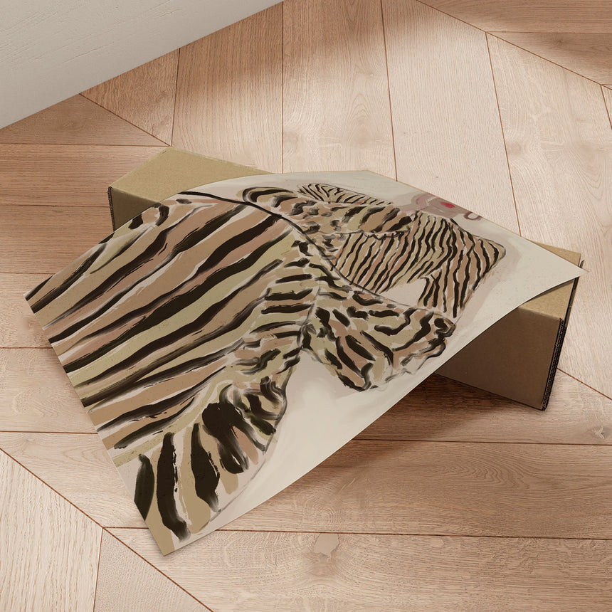 Plakat - Zebra Elegance - Treechild - Incado