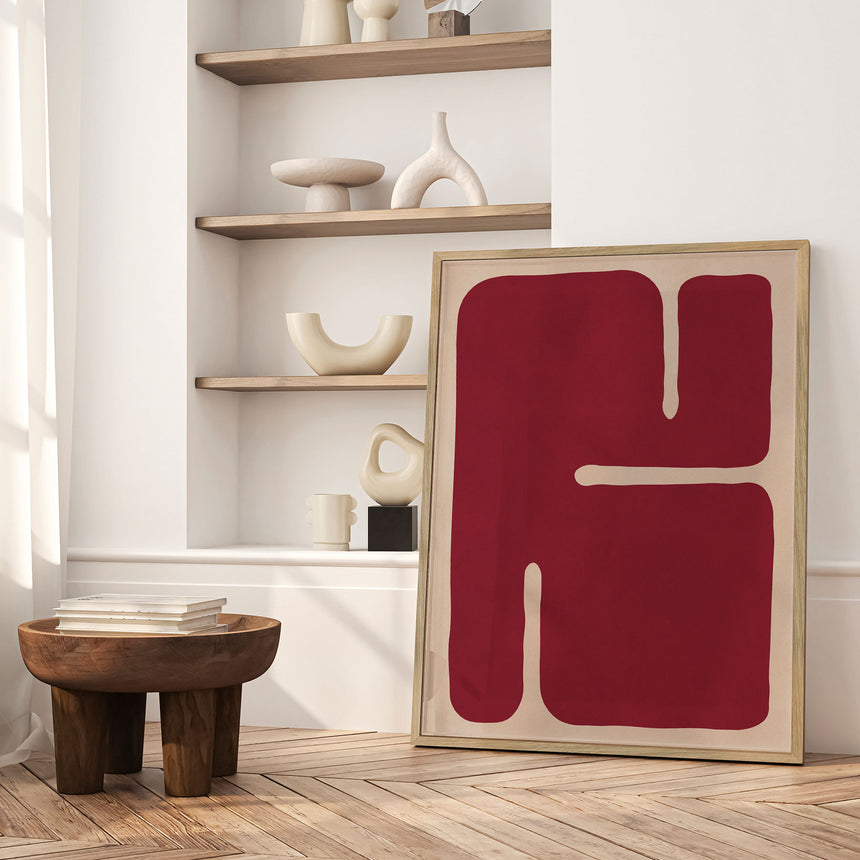 Plakat - Crimson Contours - Vitor Costa - Incado