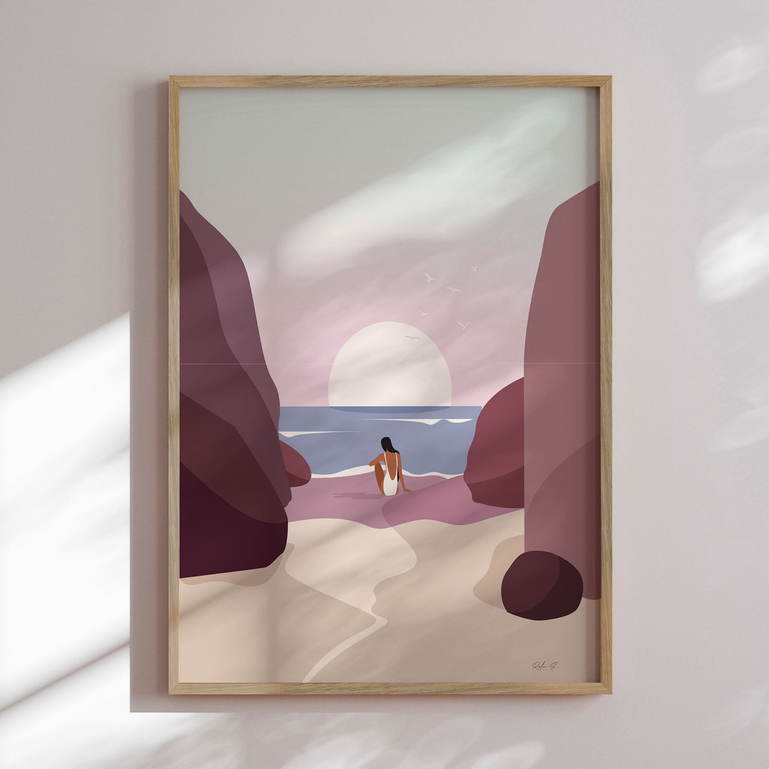 Plakat - Serene Sunset Gaze - Ralu S - Incado