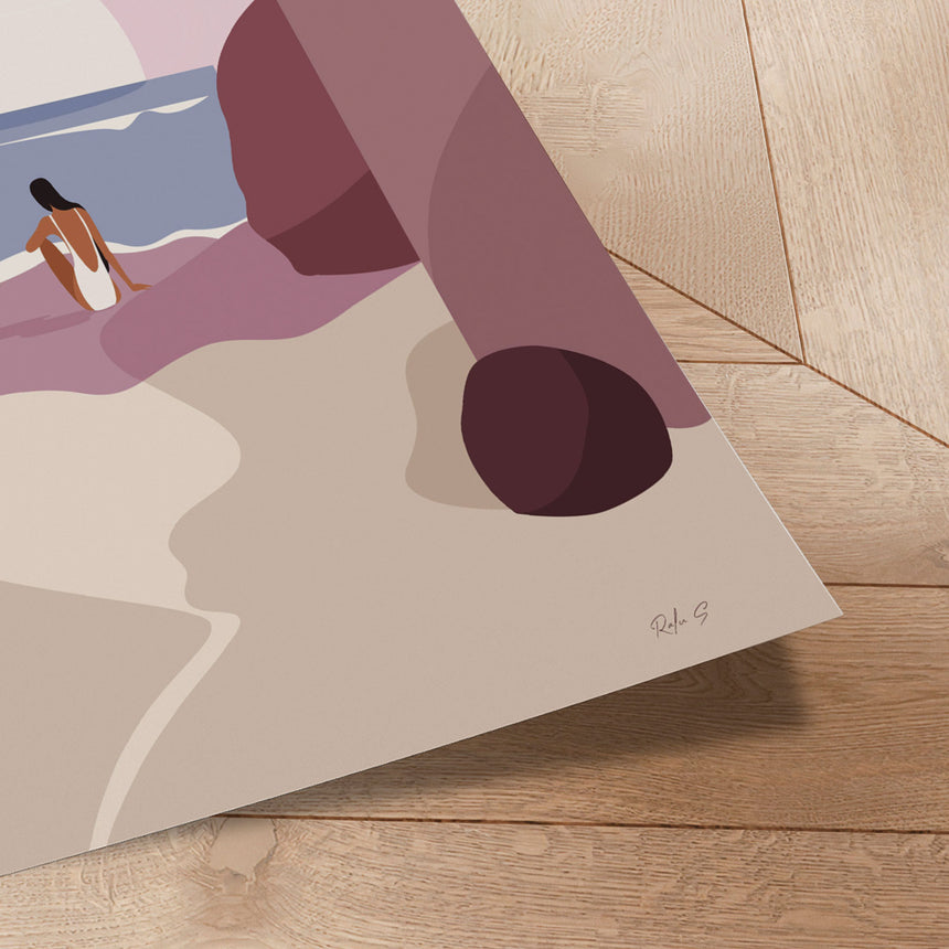 Plakat - Serene Sunset Gaze - Ralu S - Incado