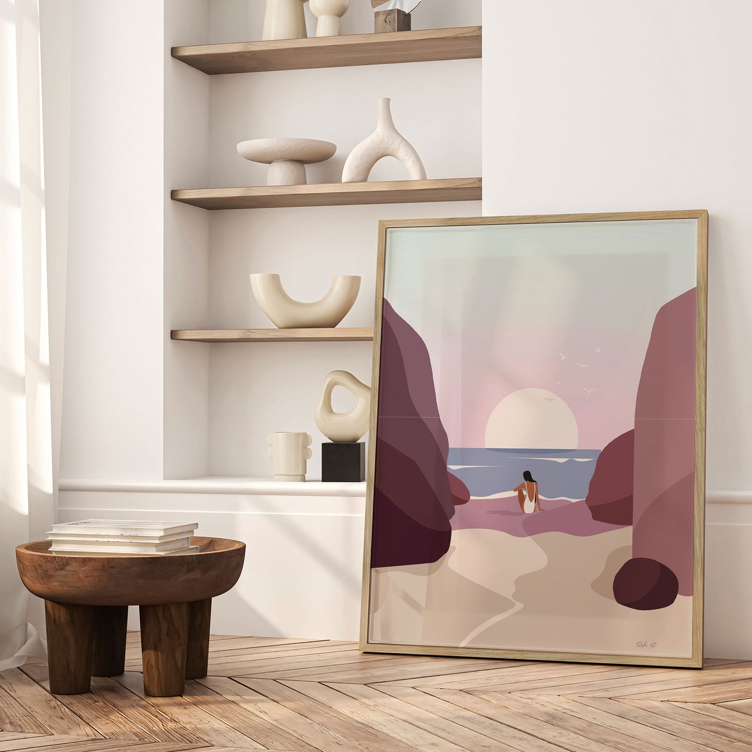 Plakat - Serene Sunset Gaze - Ralu S - Incado