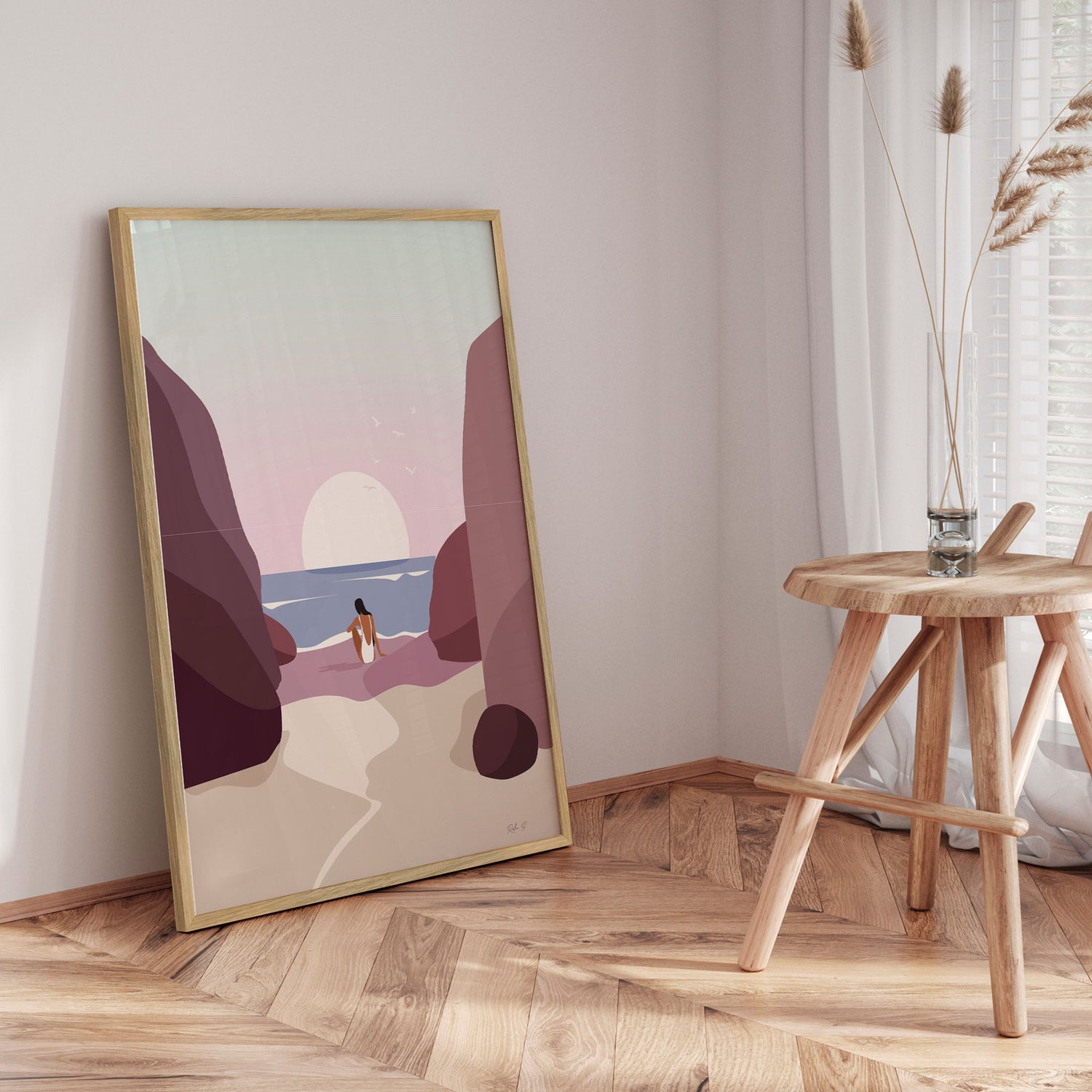 Plakat - Serene Sunset Gaze - Ralu S - Incado