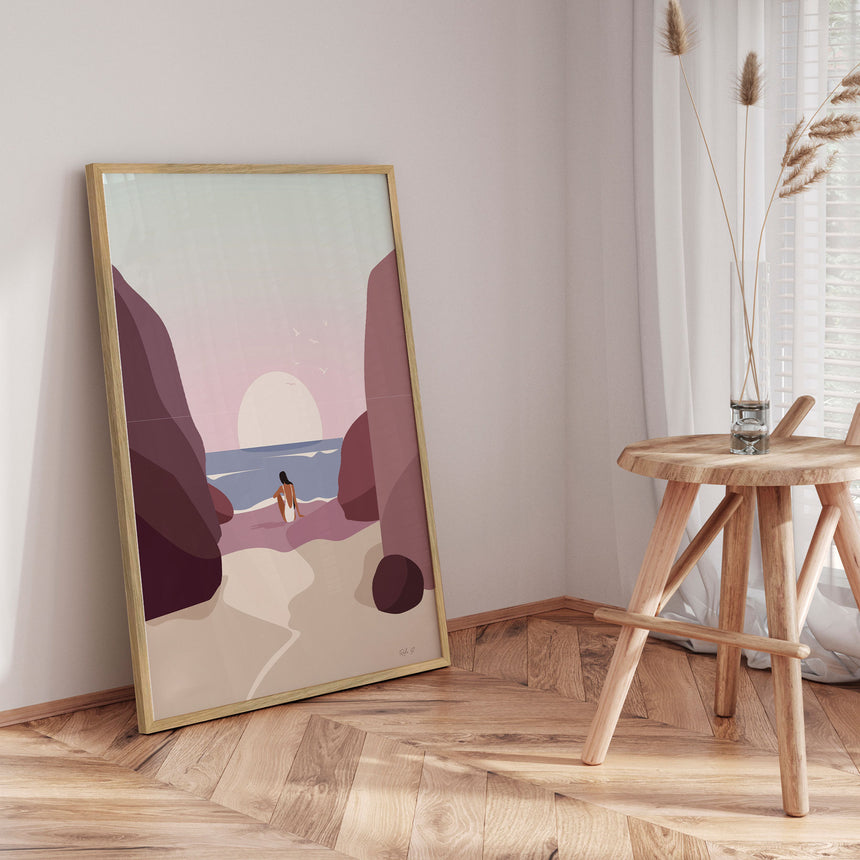 Plakat - Serene Sunset Gaze - Ralu S - Incado