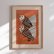 Plakat - Striped Owls Gaze - City Art - Incado