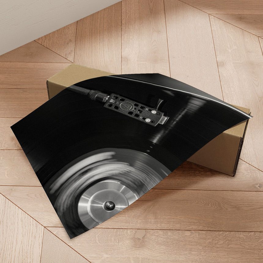 Plakat - Spinning Vinyl Record