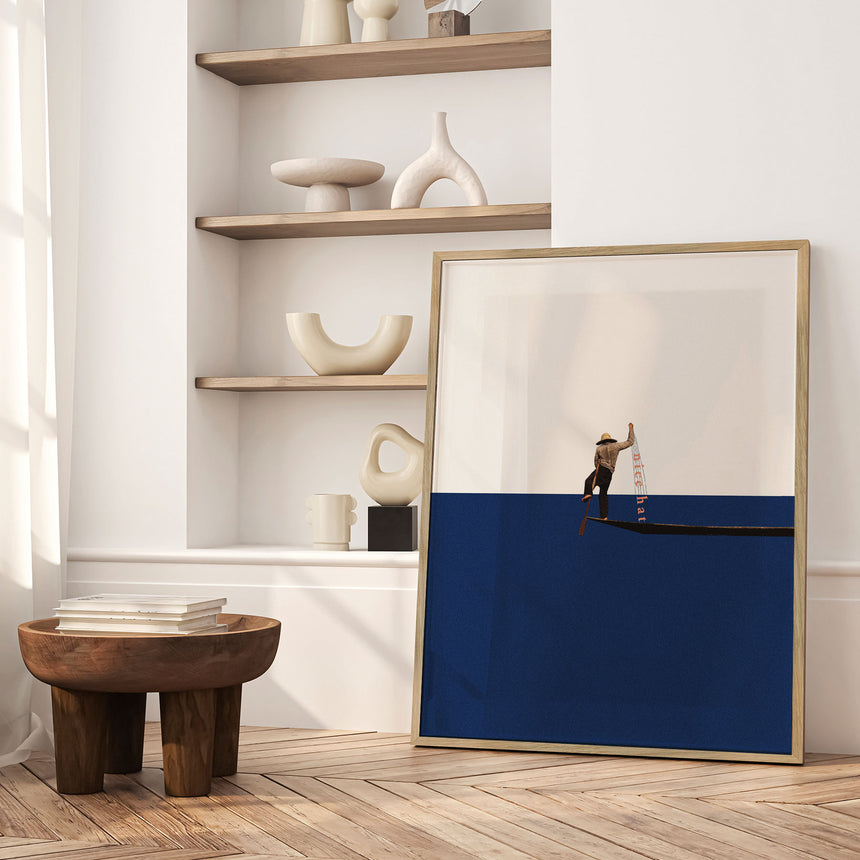 Plakat - Lonely Fisherman - Maarten Léon - Incado