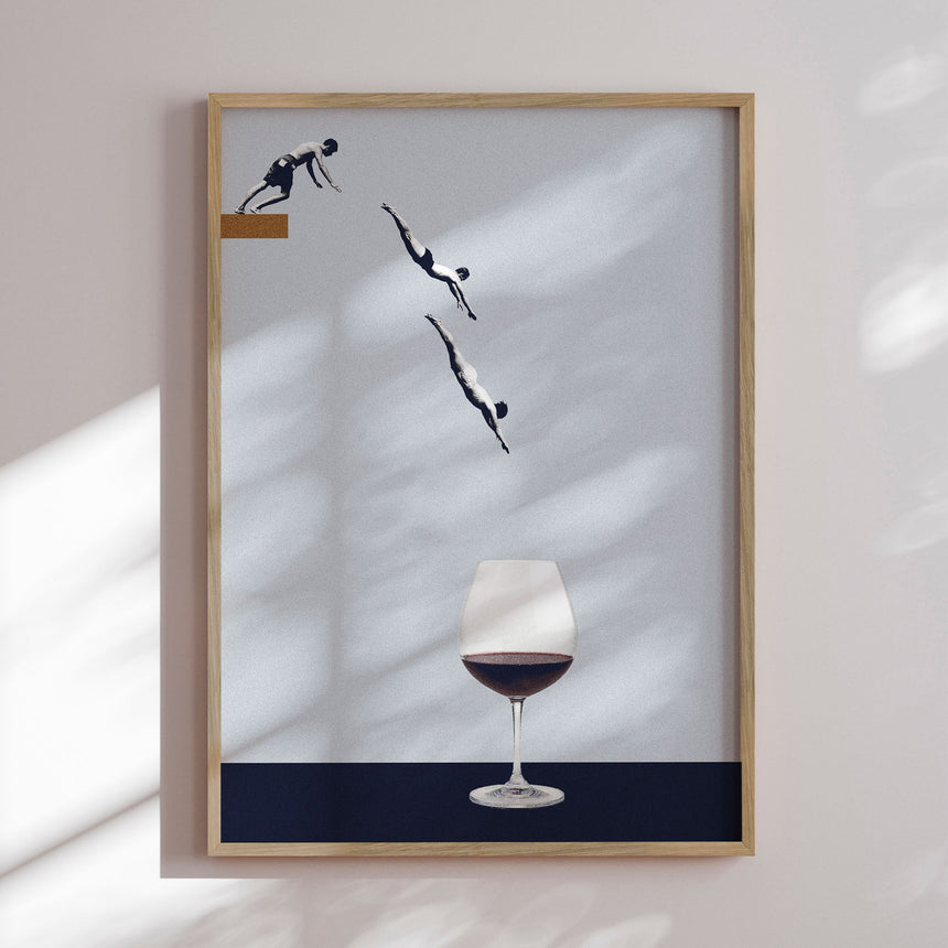Plakat - We Need Some Wine - Maarten Léon - Incado